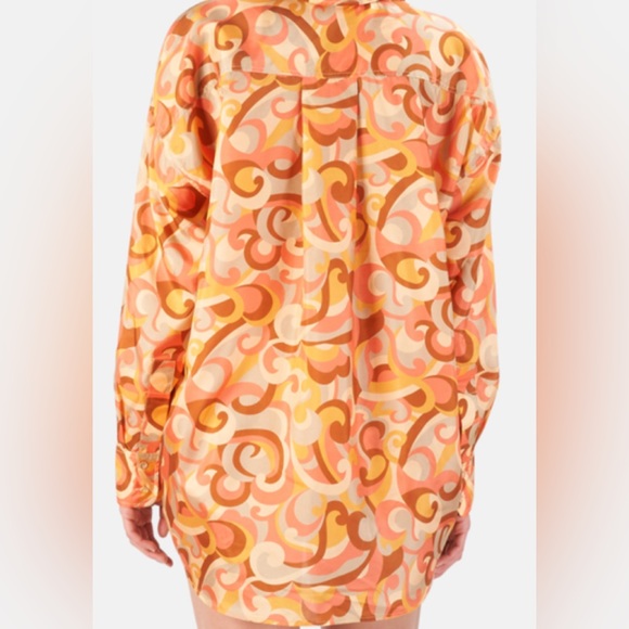 ZIMMERMANN OVERSIZED MAE SHIRT- DRESS.AMAZING COLOR PATTERNS - Picture 10 of 14